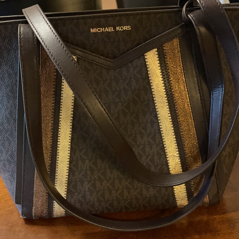 Michael Kors Whitney Signature Metallic Tote - Picture 3 of 12